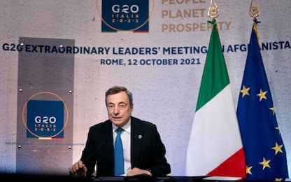 G20 Afghanistan, Draghi:  "Emergenza umanitaria gravissima"