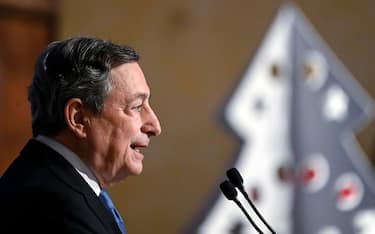 Italian prime minister Mario Draghi attends his year-end press conference in Rome, Italy, 22 December 2021. ANSA/RICCARDO ANTIMIANI