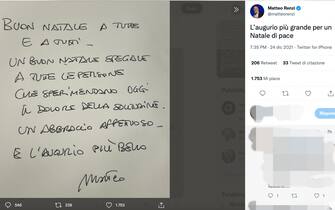 matteo renzi natale matteo renzi natale auguri