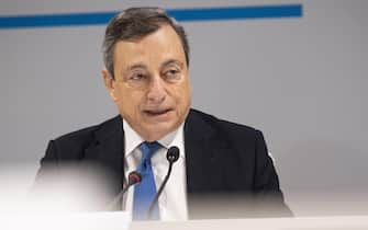 Mario Draghi in conferenza stampa