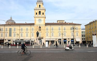 A view of Garibaldi Square (Piazza Garibaldi) and Emilia Street (Via Emilia) in Parma, Italy, 16 February 2018. Italian Culture Minister Dario Franceschini announced Friday that Parma will be the Italian capital of culture in 2020. A jury said the northern city was "a virtuous and extremely high-quality example of local culturally based planning". ANSA/ELISABETTA BARACCHI
