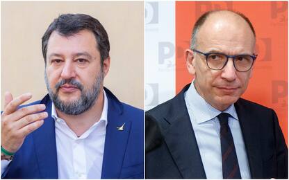 Pnrr, Salvini: "Capricci di Pd e M5s". Letta: "Ha superato il limite"