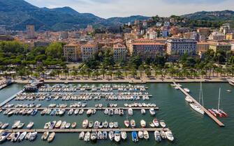 View of the city and the port in La Spezia, Italy on July 17, 2019.   (Photo by Patrick Gorski/NurPhoto via Getty Images)