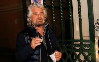 M5S GRILLO CONTE NOTAIO NOTARILE Co-founder of Five-Star movement (M5S), Beppe Grillo, leaves the Amato notary office after the meeting with with the leader of M5S, Giuseppe Conte, in Rome, Italy. 10 February 2022.
ANSA/FABIO FRUSTACI