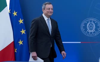 Italian premier Mario Draghi, during the press conference at the end of the Council of Ministers in Rome, 30 June 2022.
ANSA/MAURIZIO BRAMBATTI