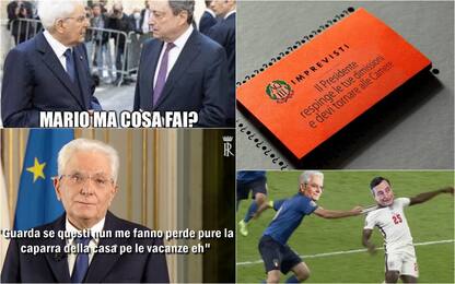 Mattarella, i meme del web sulla crisi del governo Draghi