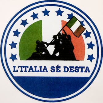 Il simbolo del Partito LItalia S Desta depositato al ministero dellInterno. Roma 14 agosto 2022 
ANSA/MASSIMO PERCOSSI
