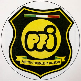 Il simbolo del Partito Federalista Italiano depositato al ministero dellÕInterno. Roma 14 agosto 2022 ANSA/MASSIMO PERCOSSI