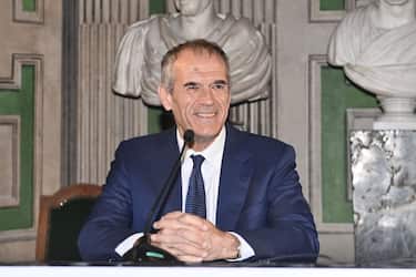 TURIN, ITALY - JUNE 01: Carlo Cottarelli, Italian economist, speaks during the Festival of Economy on June 01, 2022 in Turin, Italy. (Photo by Stefano Guidi/Getty Images)