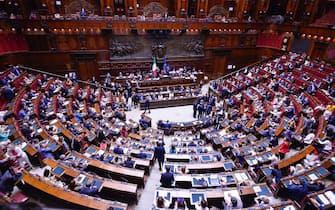 Camera dei Deputati Comunicazioni del Presidente del Consiglio in vista del Consiglio Europeo del 23 e 23 Giugno nella foto l' aula (ROMA - 2022-06-22, Stefano Carofei) p.s. la foto e' utilizzabile nel rispetto del contesto in cui e' stata scattata, e senza intento diffamatorio del decoro delle persone rappresentate