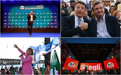 Da Fdi a Napoli al Pd a Roma: la chiusura della campagna elettorale