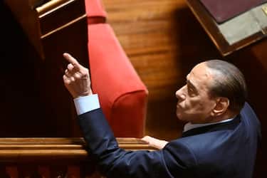 Silvio Berlusconi durante la seduta del Senato, Roma, 13 ottobre 2022.
ANSA/ALESSANDRO DI MEO