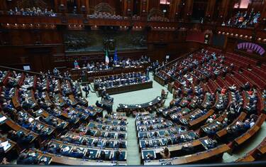 25/10/2022 Camera dei Deputati seduta per il voto di fiducia al governo Meloni nella foto l' aula (ROMA - 2022-10-26, Stefano Carofei) p.s. la foto e' utilizzabile nel rispetto del contesto in cui e' stata scattata, e senza intento diffamatorio del decoro delle persone rappresentate