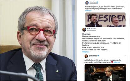 È morto Roberto Maroni, i messaggi di cordoglio del mondo politico
