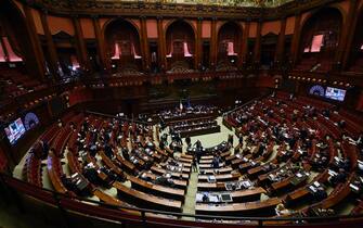 The hall of Montecitorio during a confidence vote at the Lower House called by the Government to speed up the approval of 2023 Budget Law, Rome, Italy, 23 December 2022. ANSA/RICCARDO ANTIMIANI