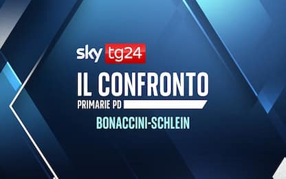 Primarie PD, il confronto Bonaccini-Schlein su Sky TG24