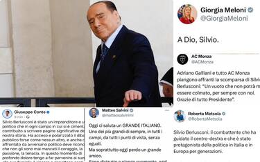 Le reazioni alla morte di Silvio Berlusconi