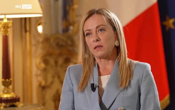 Meloni on SkyTG24: Support Ukraine but pay attention to the reactions of public opinion