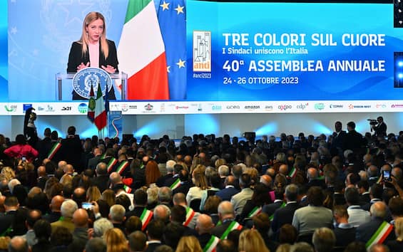 Anci Assembly, Meloni: “We will respect the completion of the Pnrr, decisive municipalities”