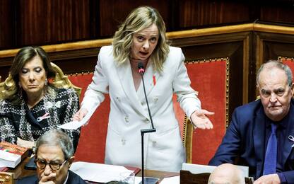 Meloni al Senato: "Grazie al Parlamento per norme su violenza donne"