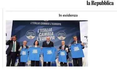 Frattasi e Pontecorvo con la maglietta di FdI: è polemica