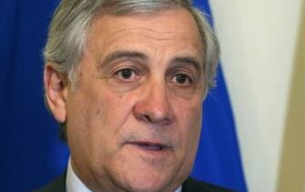 Il Presidente del Parlamento europeo Antonio Tajani  in visita a Palermo ricevuto da Nello Musumeci (Palermo - 2019-01-22, Alberto Lo Bianco) p.s. la foto e' utilizzabile nel rispetto del contesto in cui e' stata scattata, e senza intento diffamatorio del decoro delle persone rappresentate