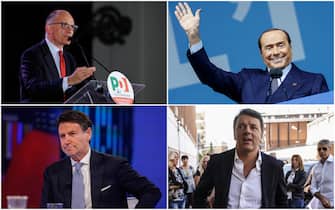 Letta, Berlusconi, Conte e Renzi