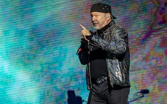 CAGLIARI, ITALY - JUNE 19: Vasco Rossi performs at  on June 19, 2019 in Cagliari, Italy. (Photo by Francesco Prandoni/Getty Images)