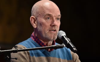 NEW YORK, NEW YORK - NOVEMBER 01: Michael Stipe participates in a conversation with Douglas Coupland and Jonathan Berger at New York Public Library in the Stephen A Schwartzman Building on November 01, 2019 in New York City. (Photo by Steven Ferdman/Getty Images)
