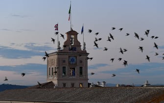 Il palazzo del Quirinale, Roma, 16 dicembre 2021.  ANSA/ETTORE FERRARI 