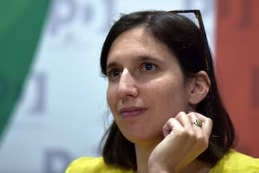 ROME, ITALY - AUGUST 19:  Elly Schlein, during the presentation of young candidates in the Democratic Party for the September 25th election, on August 19, 2022 in Rome, Italy.  Italy is set to hold a snap election on September 25, 2022. President Sergio Mattarella dissolved parliament on July 21 following the resignation of Prime Minister Mario Draghi after the collapse of his national unity government.  (Photo by Simona Granati - Corbis/Corbis via Getty Images)