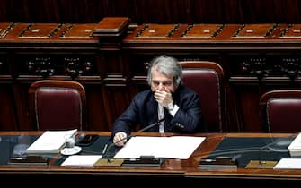 il ministro della Pubblica Amministrazione Renato Brunetta alla Camera durante il Question Time, Roma, 23 Marzo 2022. ANSA/GIUSEPPE LAMI
