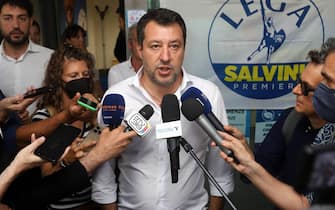Firenze,Matteo Salvini alla Sede della Lega Firenze per parlare di Candidature
30/07/2022 Firenze ,Italia