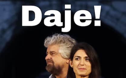Roma, endorsement di Beppe Grillo su candidatura Raggi: "Daje!"