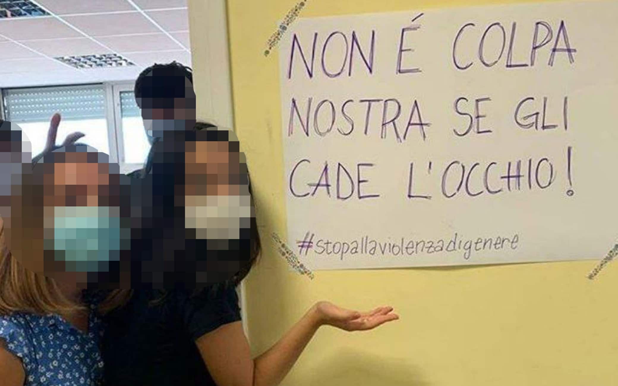 Il cartello condiviso sui social