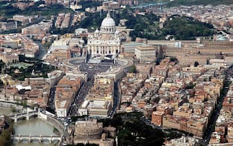 vista di Roma dall'alto