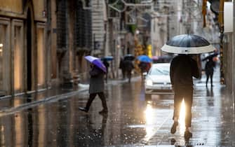 Heavy rains in Rome, 8 December 2020. ANSA/MASSIMO PERCOSSI