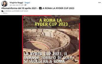 Raggi, Arena di Nimes al posto del Colosseo nel video sulla Ryder Cup