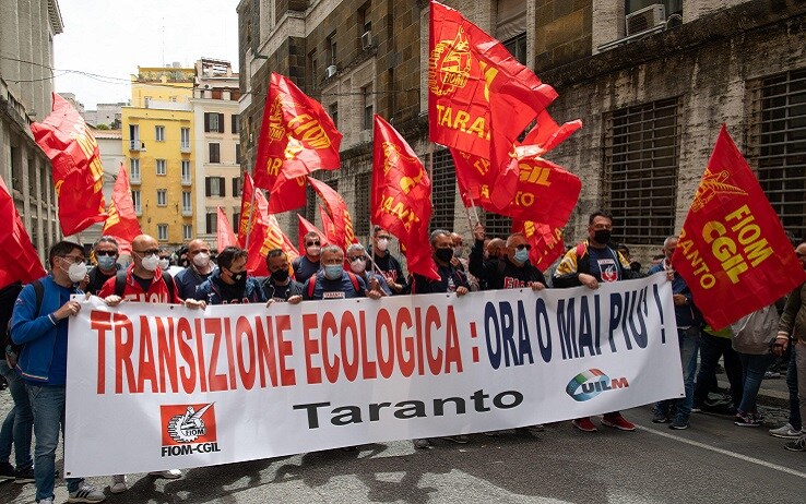 La protesta dei lavoratori
