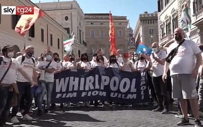 Manifestazione dei lavoratori Whirlpool a Roma. VIDEO