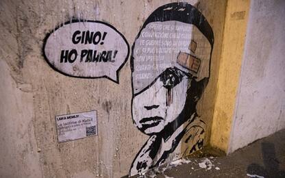 A Roma 'Lacrime di Kabul', nuovo murale di Laika omaggio a Gino Strada