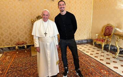Milan, Zlatan Ibrahimovic ricevuto in Vaticano da Papa Francesco
