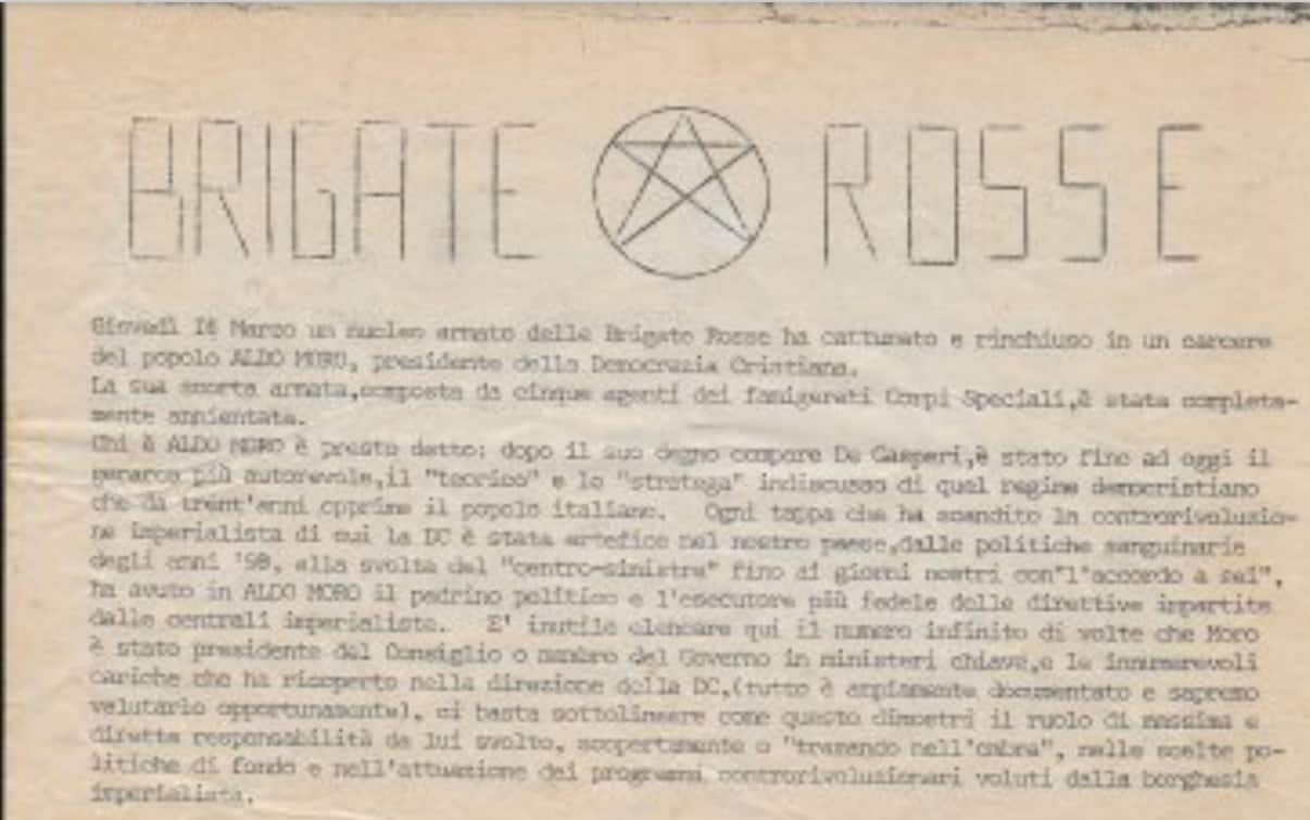 aldo moro e le brigate rosse