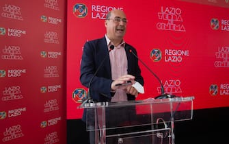 Il presidente della regione Lazio Nicola Zingaretti, alla presentazione della nuova edizione ÒLazio Cinema InternazionaleÓ . Roma 6 giugno 2022 ANSA/MASSIMO PERCOSSI