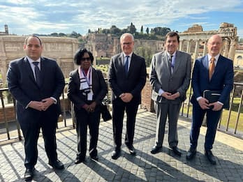 Expo 2030, la visita degli ispettori del Bie a Roma insieme a Favino