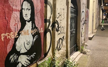 Free nipple day, Monnalisa di Laika nel quartiere San Lorenzo di Roma