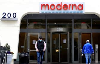 CAMBRIDGE, MASSACHUSETTS - MAY 08: A view of Moderna headquarters on May 08, 2020 in Cambridge, Massachusetts. Moderna was given FDA approval to continue to phase 2 of Coronavirus (COVID-19) vaccine trials with 600 participants.  (Photo by Maddie Meyer/Getty Images)