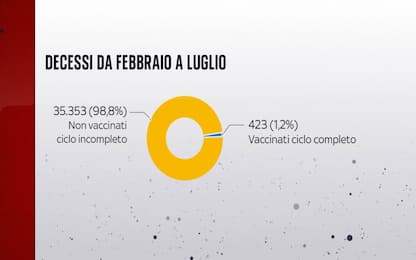 Iss: solo 1% dei morti da febbraio con la vaccinazione completa