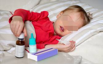 the child is ill with scarlet fever,