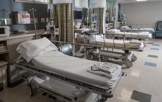 Multiple Beds In Hospital Recovery Room